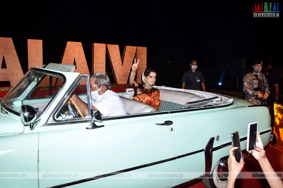 Kangana Ranaut At The Thalaivi Trailer Launch In Mumbai