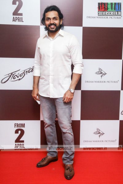 Karthi At The Sulthan Pre-Release Event