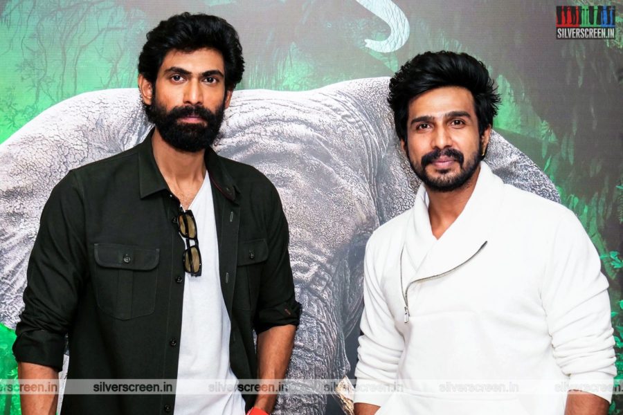 Vishnu Vishal, Rana Daggubati At The Kaadan Trailer Launch