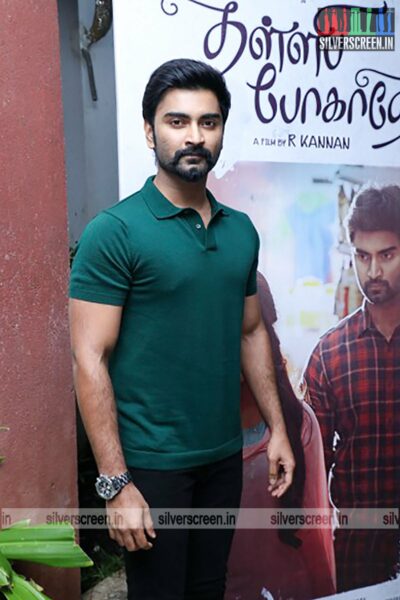 Atharvaa At The Thalli Pogathey Press Meet