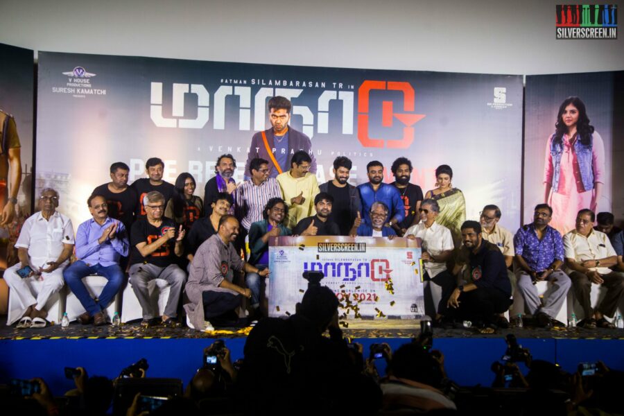 Celebritries At The Maanaadu Pre Release Event In Chennai