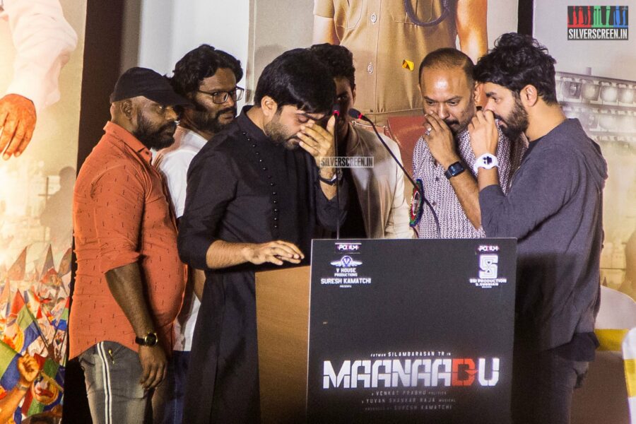 Silamabarasan TR At The Maanaadu Pre Release Event In Chennai