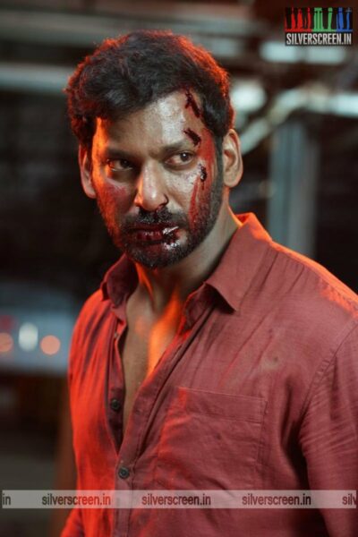 Stills of Actor Vishal from the movie Veeram Vaagai Soodum