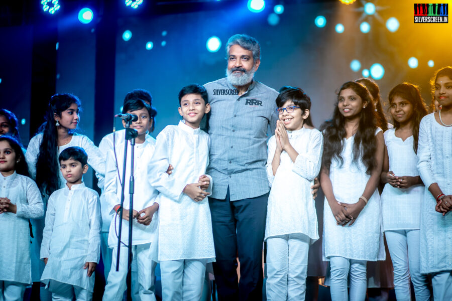 SS Rajamouli At The RRR Pre-Release Event In Chennai